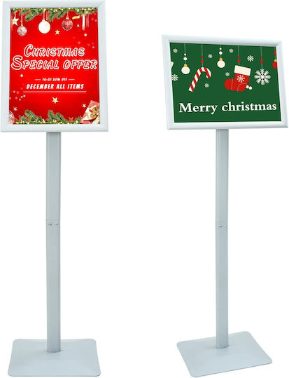 vidaXL Floor Advertising Stand 32.5cm x 126cm