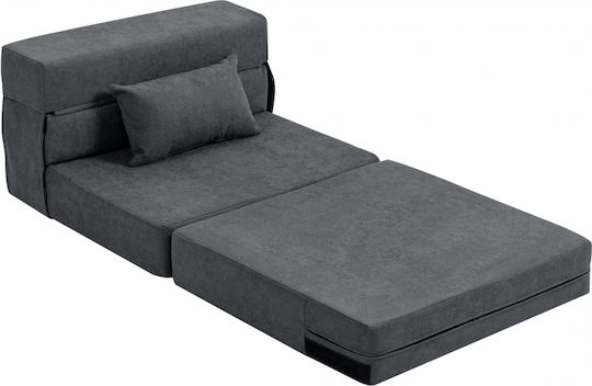 Multifunctional Bean Bag Chair Dark Gray 80x80x64cm