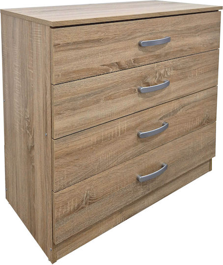 Set de Dormitor Athos Sonoma cu Saltea 90x190buc 3buc