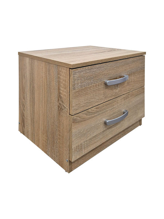 Bedroom Furniture Set Athos Sonoma with Mattress 90x190cm 3pcs