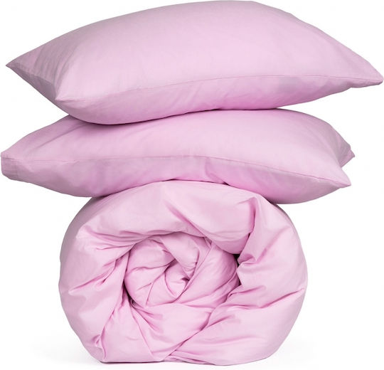 Sunshine Sheet Sets Double with Elastic 150x205+30cm. Cotton Feelings 151 Lila 4pcs
