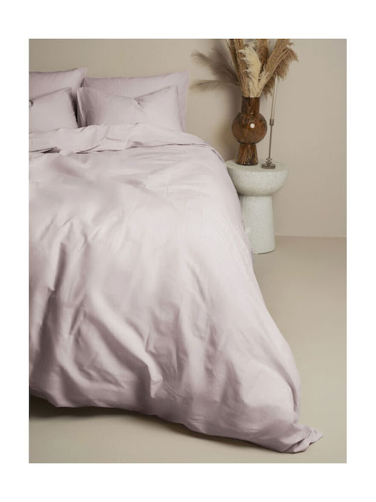 Sunshine Sheet Sets Double with Elastic 150x205+30cm. Cotton Feelings 151 106 Light Grey 4pcs