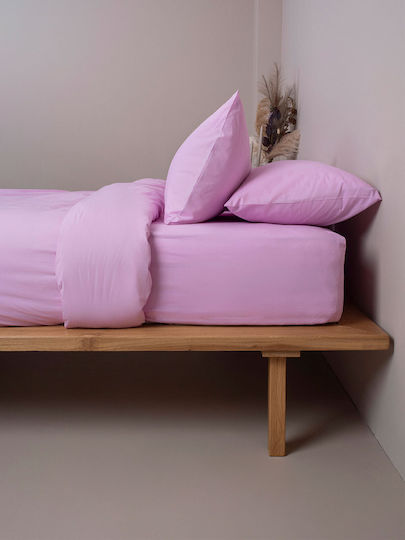 Sunshine Sheet Sets Double with Elastic 150x205+30cm. Cotton Feelings 151 Lila 4pcs