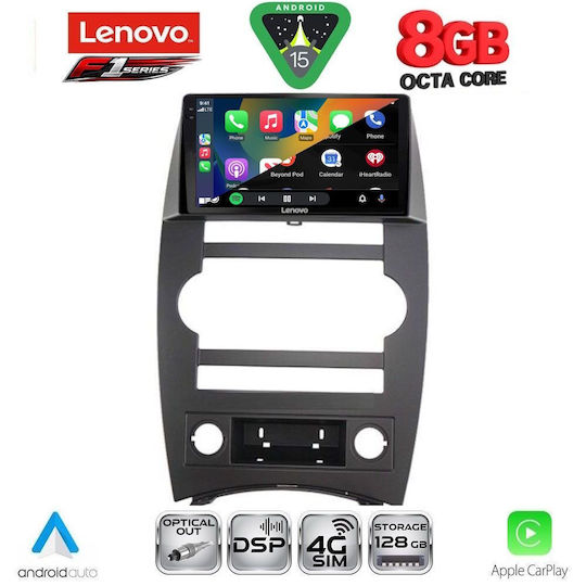 Lenovo Car Audio System for Jeep Commander 2007-2009 (Bluetooth/USB/WiFi/GPS/Apple-Carplay/Android-Auto) with Touch Screen 9"