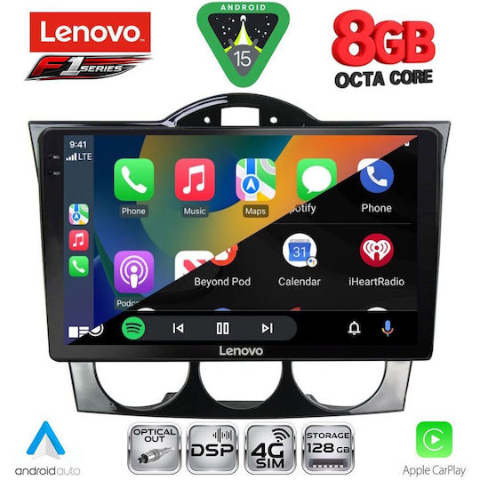 Lenovo Ηχοσύστημα Αυτοκινήτου για Mazda RX-8 2001-2008 (Bluetooth/USB/WiFi/GPS/Apple-Carplay/Android-Auto) με Οθόνη Αφής 9"