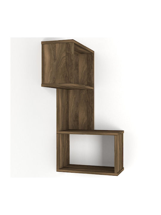 Corner Shelf Wall Brown 47x22x89cm