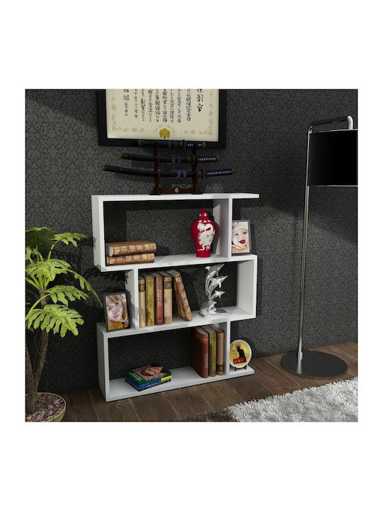 Bibliotecă Karrusel Alb 80x22x95.7cm