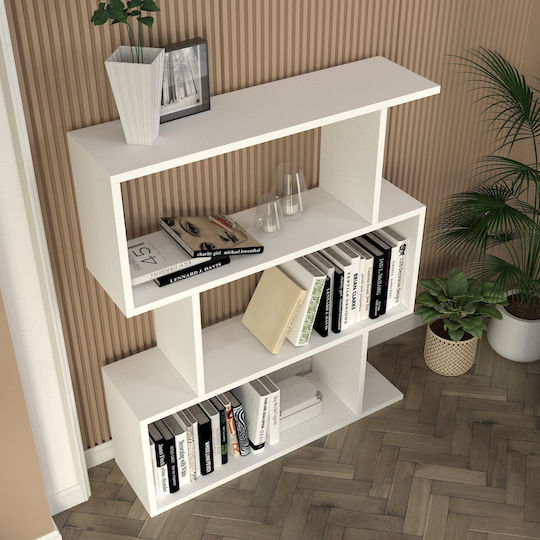 Bibliotecă Karrusel Albă 80x22x95.7cm