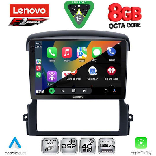 Lenovo Car Audio System for Kia Sorento 2006-2009 (Bluetooth/USB/WiFi/GPS/Apple-Carplay/Android-Auto) with Touch Screen 9"