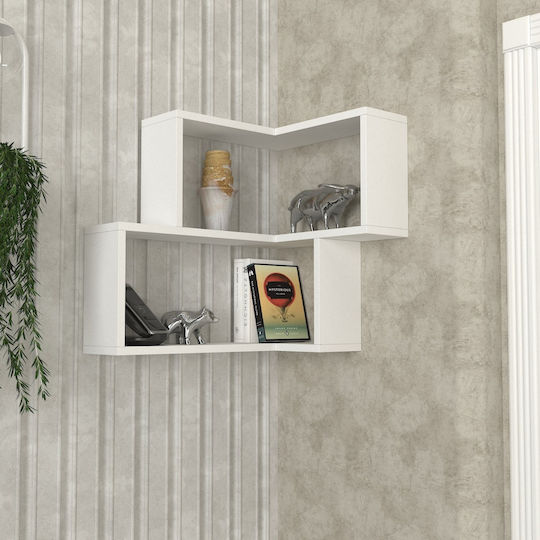 Γωνιακό Ράφι White 60x45x55εκ.