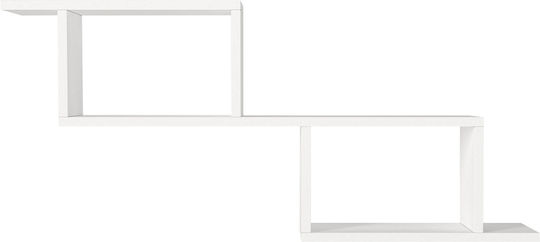 Wandregal Weiß 101x24x45cm