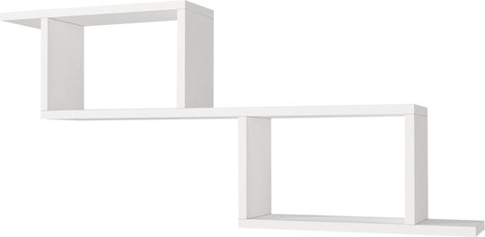 Wandregal Weiß 101x24x45cm