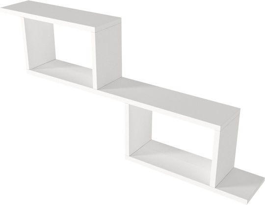 Wandregal Weiß 101x24x45cm