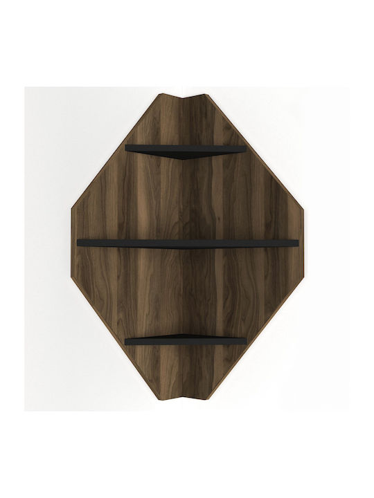Ъглова Поставка Стенен Кафяв 40x40x90см.