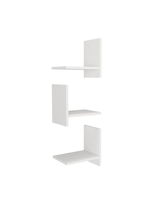 Shelf Wall White 32x22x90cm