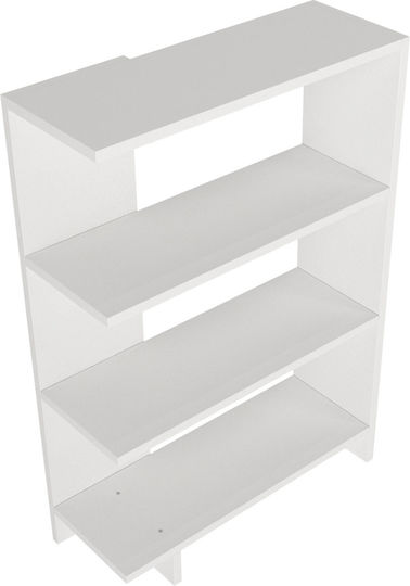 Βιβλιοθήκη Trilion Λευκή 61x22x90εκ.