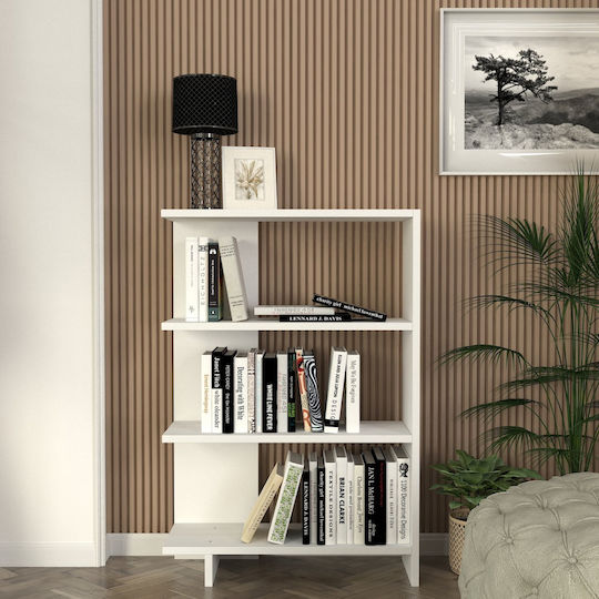 Βιβλιοθήκη Trilion Λευκή 61x22x90εκ.