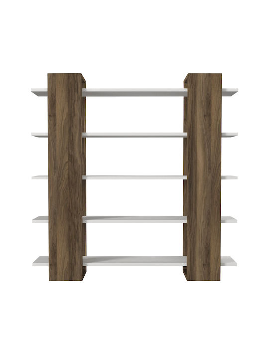 Bibliotecă Element Fusion Albă 120x19.5x120 cm
