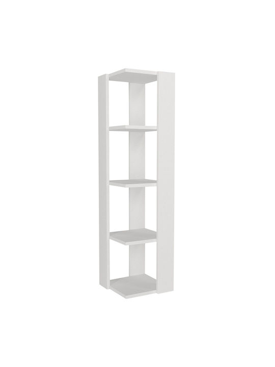 Bibliotecă Colț Venita Albă 31.3x33x120cm
