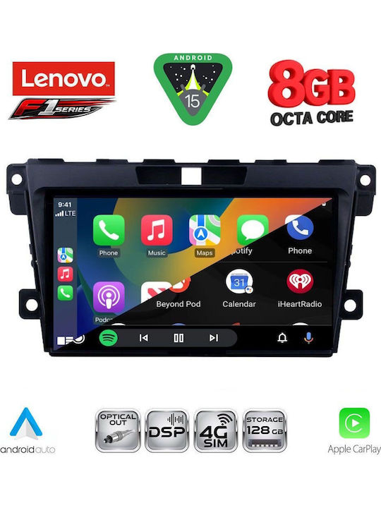 Lenovo Car Audio System for Mazda CX-7 2006-2012 (Bluetooth/USB/WiFi/GPS/Apple-Carplay/Android-Auto) with Touch Screen 9"