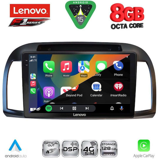 Lenovo Car Audio System for Nissan Micra 2002-2010 (Bluetooth/USB/WiFi/GPS/Apple-Carplay/Android-Auto) with Touch Screen 9"