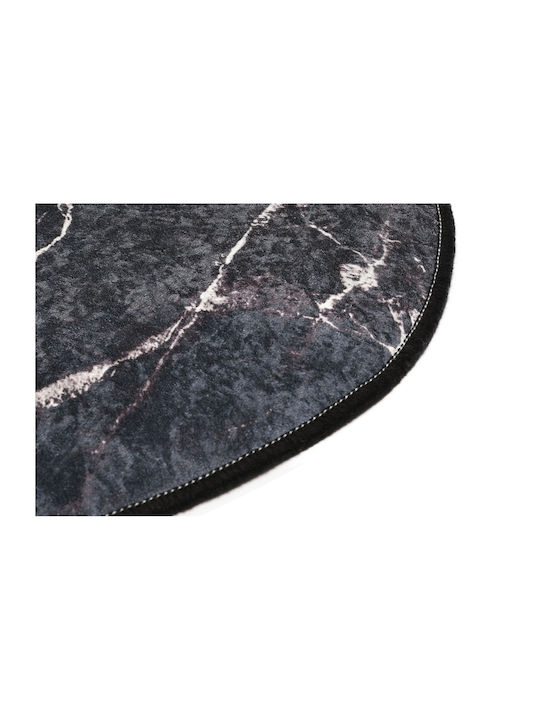 UnicUtil Antiderapant Covoraș de Baie Oval 359CHL4359 Negru 80x120buc