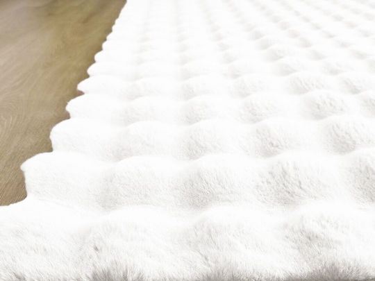 Beauty Home Non-Slip Bath Mat Bubble Art 9661 9661-45Χ75-Λευκό White 45x75cm