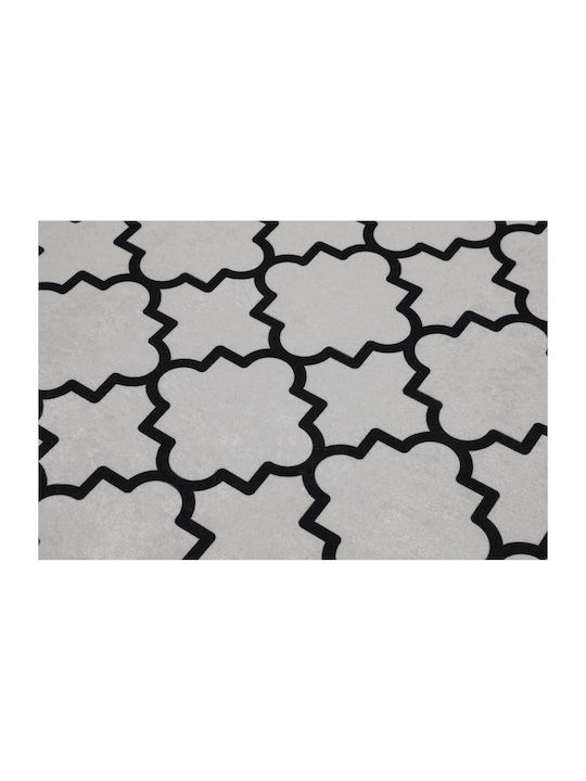 L'Εssentiel Maison Set Covorașe de Baie Oval White-black 2buc