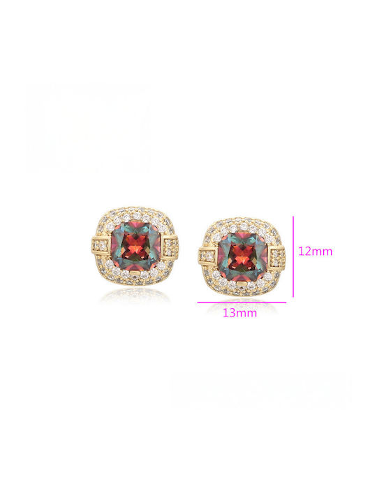 Chrysothemiss Cercei Femei Aurora Luxe Pătrați Piatră Irizată Zircon Chrysothemiss Cercei Femei Aurora Luxe Pătrați Piatră Irizată Zircon