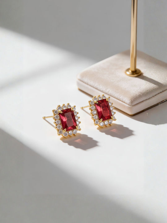 Chrysothemiss Cercei Femei Scarlet Shine Cristal Roșu și Zircon Chrysothemiss Cercei Femei Scarlet Shine Cristal Roșu și Zircon