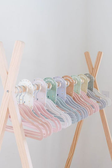 3 Sprouts Child Clothes Hanger Green 1822-IHVGRN-15 15pcs