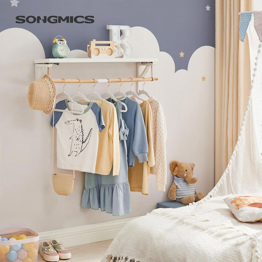 Songmics Κρεμάστρα Ρούχων Λευκή CRF027W01 50τμχ