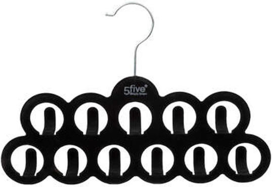 Wardrobe Hanger for Belts Metallic Black 116525 1pcs