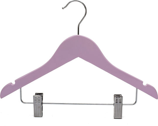 UnicUtil Umeraș pentru Dulap pentru pantaloni Lemn Roz UUUM35X5 5buc
