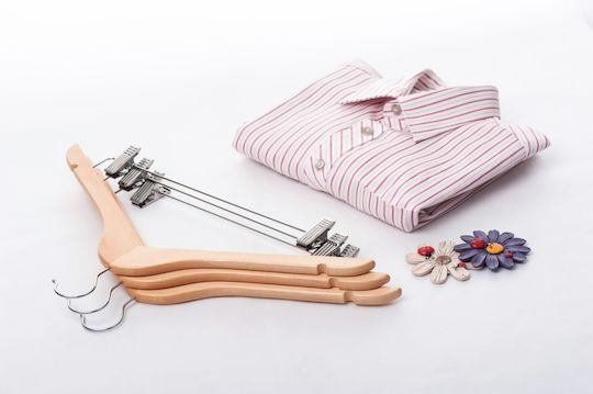 UnicUtil Umeraș pentru Dulap pentru pantaloni Lemn Bej UUUM10X10 10buc