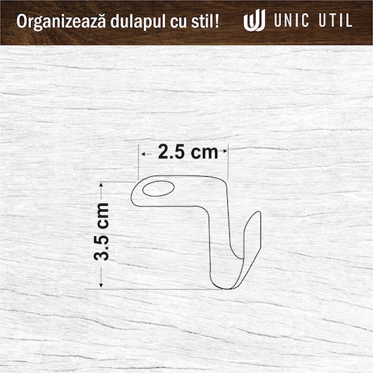 UnicUtil Kleiderbügel Weiß UUUM34X10 10Stück