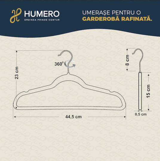 Humero Umeraș pentru Haine Roz 10buc