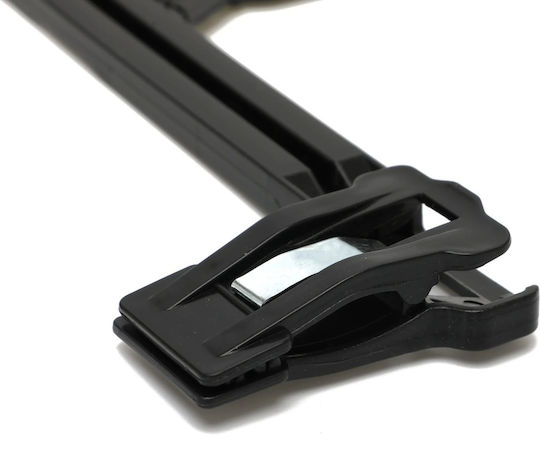 Humero Plastic Black Clothes Hanger for Pants HUUUM28X50 50 Pieces