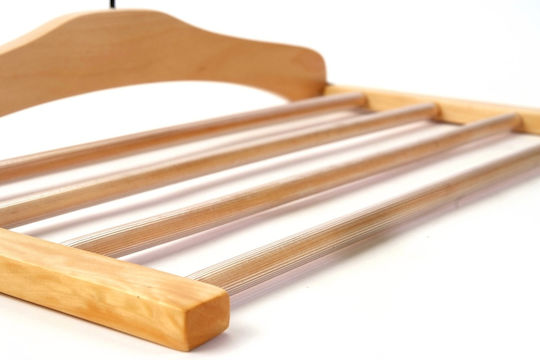 UnicUtil Umeraș pentru Dulap Pliabile pentru pantaloni Lemn Bej UUUM58X4 4buc