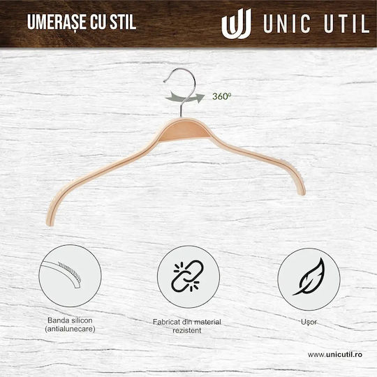 UnicUtil Umeraș pentru Haine Bej UUUM08X100 100buc