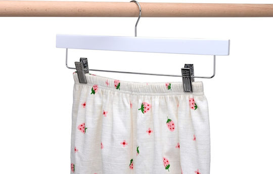 UnicUtil Umeraș pentru Dulap pentru pantaloni Lemn Albă UUUM45X20 20buc