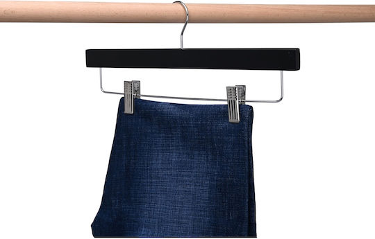 Humero Umeraș pentru Dulap pentru pantaloni Lemn Neagră 5buc