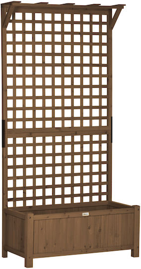 Outsunny Planter Box Lemn Maro 90x45x183cm.