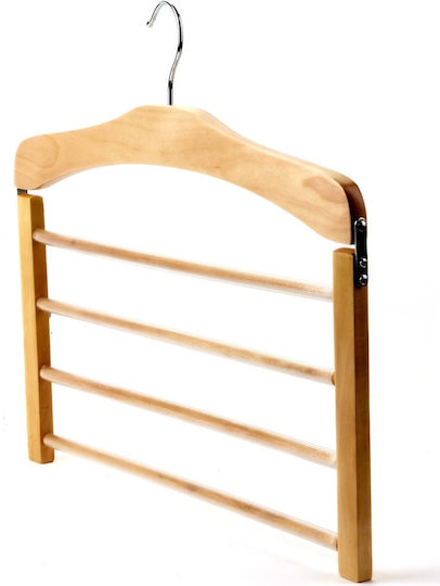 UnicUtil Wardrobe Hanger Foldable for Pants Wooden Beige UUUM58X6 6pcs UnicUtil Wardrobe Hanger Foldable for Pants Wooden Beige UUUM58X6 6pcs