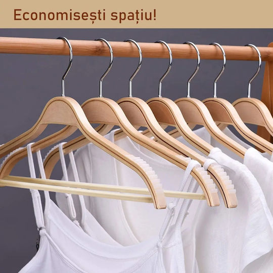 Humero Clothes Hanger Beige 40pcs