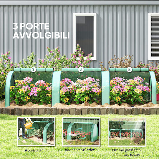 Outsunny 845-234V06GN Θερμοκήπιο Τούνελ 3x1x0.8m