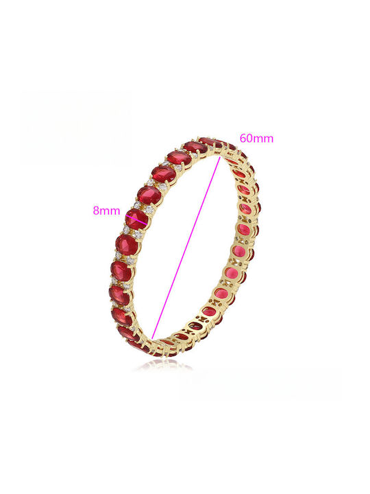 Chrysothemiss Brățară Pentru Femei Ruby Allure Ruby Pietre Sintetice Zircon