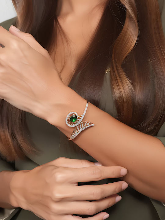 Chrysothemiss Women's Bracelet Gold Plated with Zircon