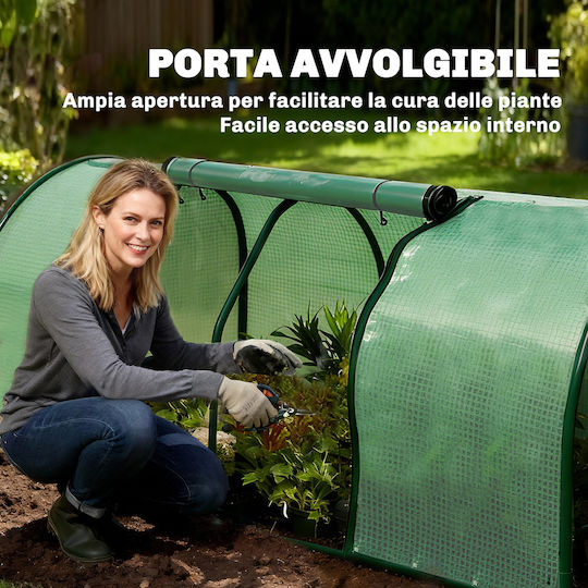 Outsunny 845-305V01 Θερμοκήπιο Τούνελ 2x1x0.8m