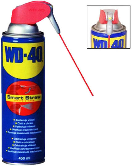 Wd-40 Straw Spray Corrosion Inhibitor 450ml 1pcs